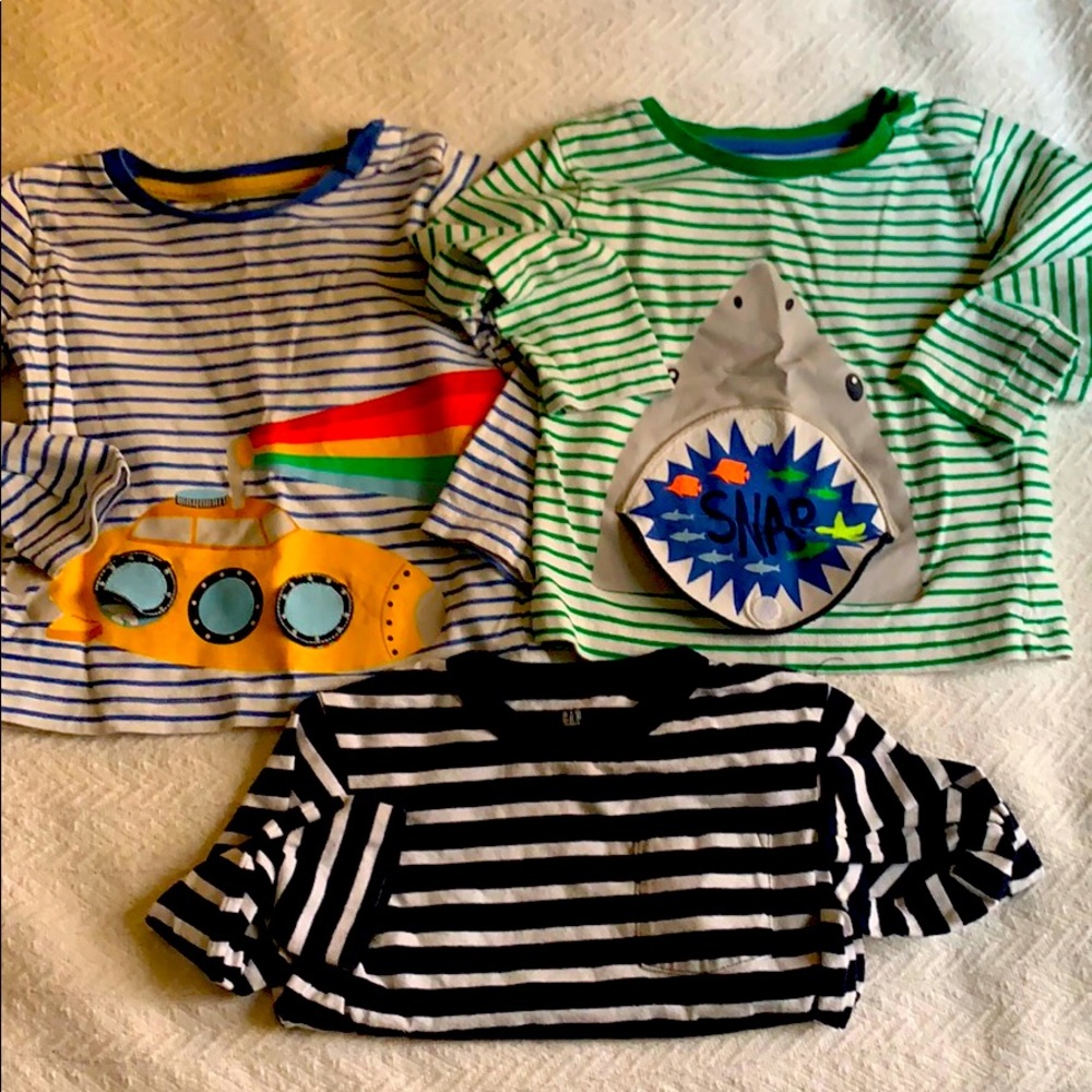 3 toddler shirts gap mini Boden